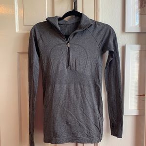 Lightweight gray lululemon pullover
